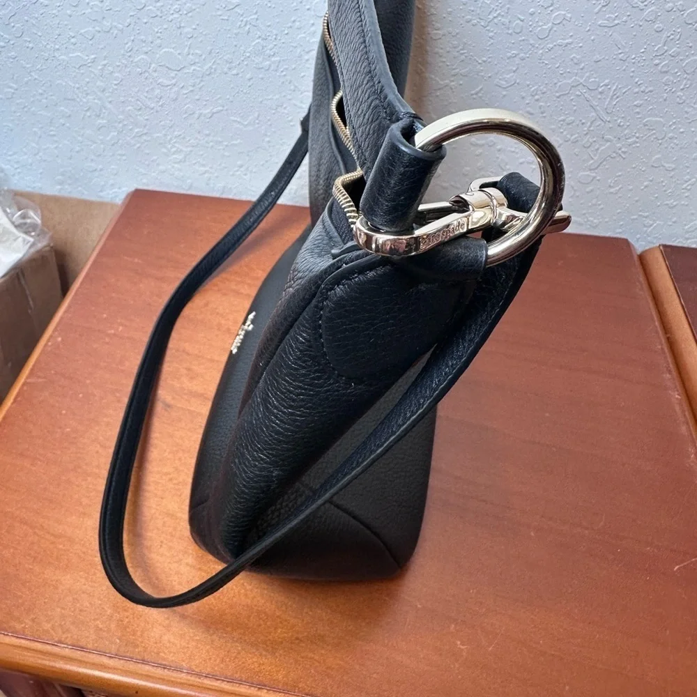 Kate Spade New York Women's Black Pebbled Leather Shoulder Bag